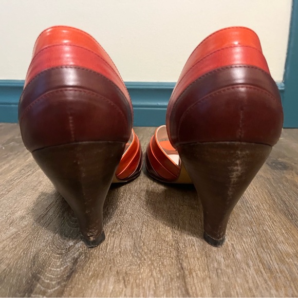 Red/orange/burgundy Fluevog Heels size 9 - Picture 4 of 4